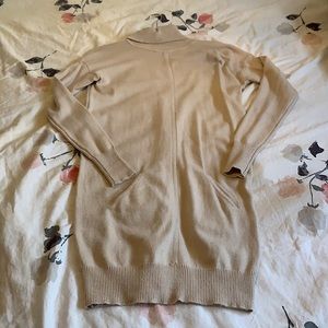 Light Tan Turtle Neck Knitted Dress